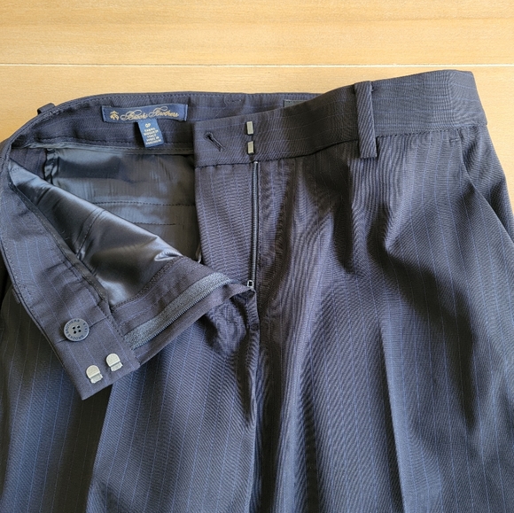 Brooks Brothers pinstripe italian wool pants - Picture 9 of 16